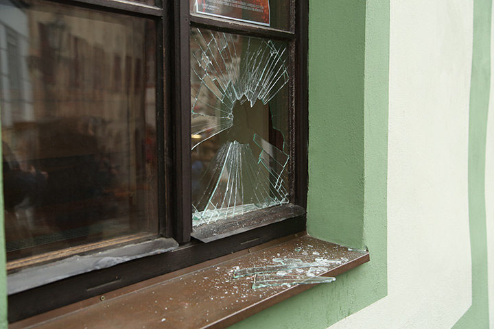 A2B Glass are able to board up broken windows while they are being repaired in Keymer.